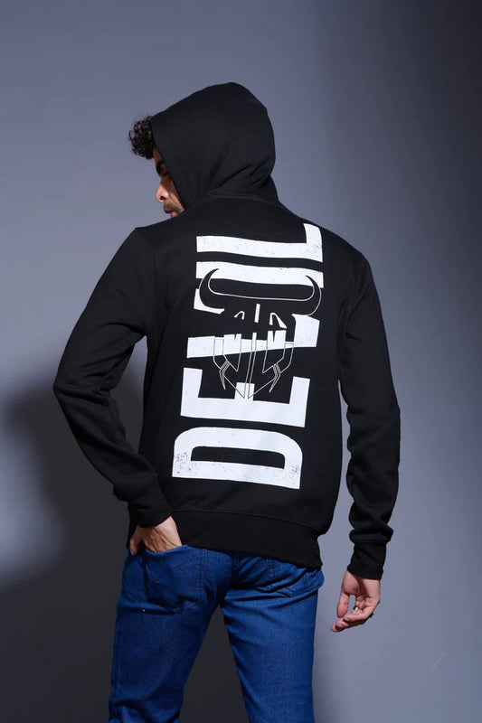 black hoodie