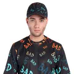 Go Devil Premium BAD Printed Embroidered Black Cap For Men