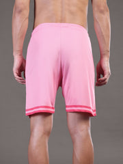 Go Devil Printed Mens Pink Sports Shorts