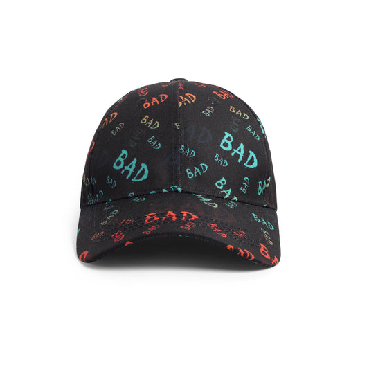 Go Devil Premium BAD Printed Embroidered Black Cap For Men