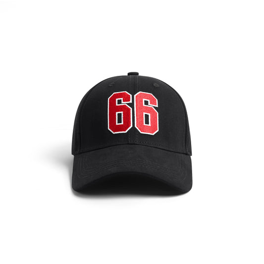Go Devil Premium 66 Logo Printed Embroidered Black Cap For Men