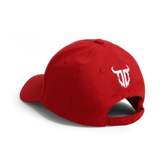 Go Devil Printed Premium Embroidered Red Cap For Men