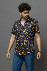 Design Printed Black Shirt for Men