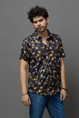 Design Printed Black Shirt for Men