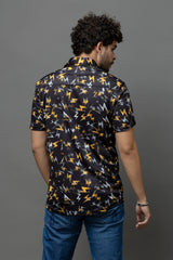 Design Printed Black Shirt for Men