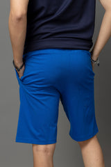 Go Devil Printed Blue Shorts For Men
