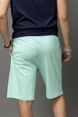 Go Devil Printed Casual Light Green Shorts For Men
