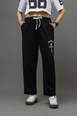 Go Devil Black Joggers For Women's