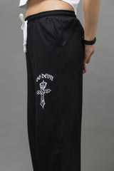 Go Devil Black Joggers For Women's