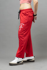 Go Devil Red Joggers For Women's
