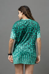 Go Devil ANGEL 33 Women's Cotton Mint Green Oversized Jersey Tee