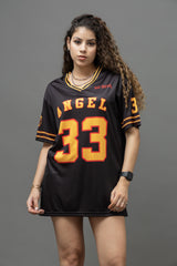 Go Devil ANGEL 33 Women's Varsity Jersey Tee