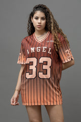 Go Devil ANGEL 33 Ombre Jersey Tee – Burnt Orange Sunset Edition