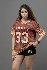 Go Devil ANGEL 33 Ombre Jersey Tee – Burnt Orange Sunset Edition