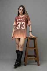 Go Devil ANGEL 33 Ombre Jersey Tee – Burnt Orange Sunset Edition