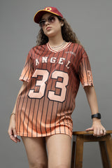 Go Devil ANGEL 33 Ombre Jersey Tee – Burnt Orange Sunset Edition