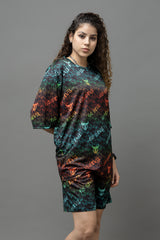 Go Devil Printed Multicolor Co-Ord Set For Women's