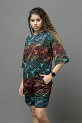 Go Devil Printed Multicolor Co-Ord Set For Women's