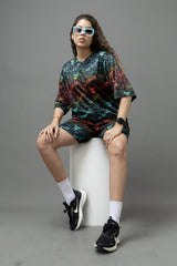 Go Devil Printed Multicolor Co-Ord Set For Women's