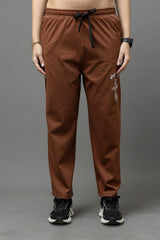 Go Devil Chocolate Brown Joggers For Women's