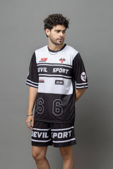Devil Sport Printed Oversized Co-Ord Set For Men