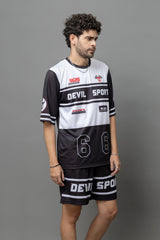 Devil Sport Printed Oversized Co-Ord Set For Men