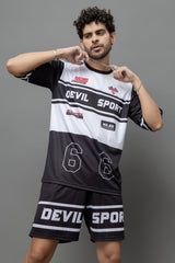 Devil Sport Printed Oversized Co-Ord Set For Men