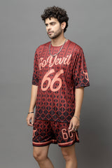 Go Devil 66 Printed Oversized Co-Ord Set For Men