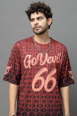 Go Devil 66 Printed Oversized Co-Ord Set For Men