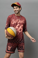 Go Devil 66 Printed Oversized Co-Ord Set For Men