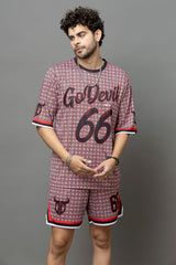 Go Devil 66 Printed Graphic Oversized Co-Ord Set For Men