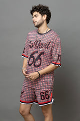 Go Devil 66 Printed Graphic Oversized Co-Ord Set For Men