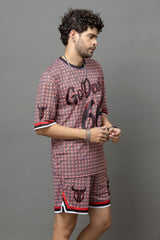 Go Devil 66 Printed Graphic Oversized Co-Ord Set For Men