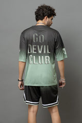 Go Devil Club Printed Oversized Co-Ord Set For Men
