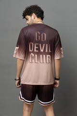 Go Devil Club Printed Oversized Co-Ord Set For Men
