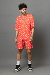 Go Devil Printed Oversized Co-Ord Set For Men