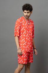 Go Devil Printed Oversized Co-Ord Set For Men