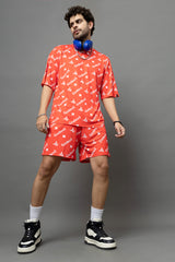 Go Devil Printed Oversized Co-Ord Set For Men