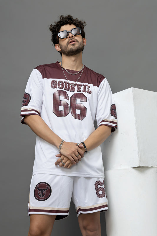 Go Devil 66 Printed Oversized Co-Ord Set For Men