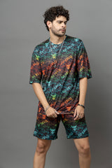 Go Devil Printed Multicolor Co-Ord Set For Men