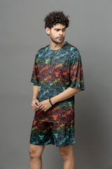 Go Devil Printed Multicolor Co-Ord Set For Men