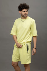 Go Devil Yellow Co-Ord Set For Men