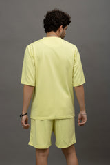 Go Devil Yellow Co-Ord Set For Men