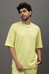 Go Devil Yellow T-Shirt With Pant Co-Ord Set For Men