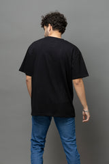 Go Devil Printed Oversized Black T-Shirt for Men