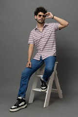Go Devil Striped Shirt for Men