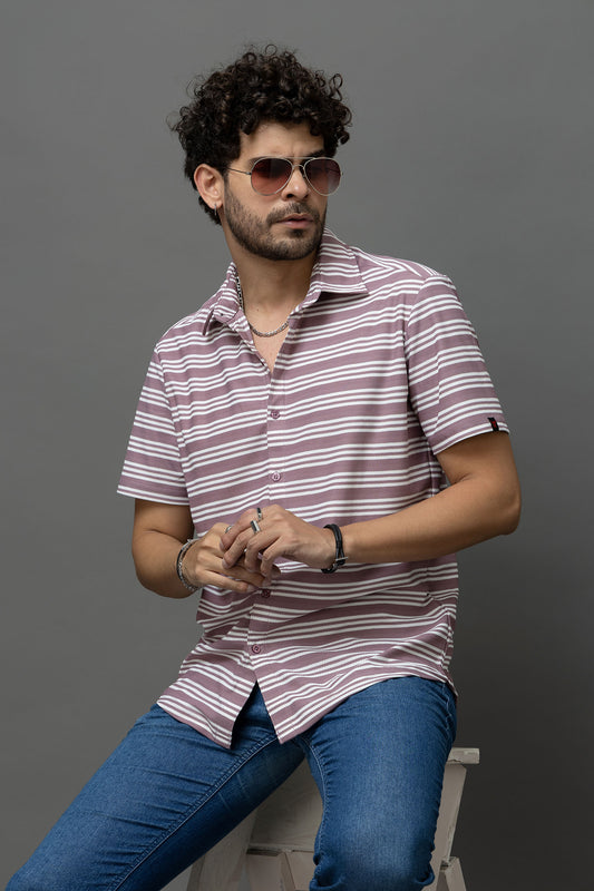 Go Devil Striped Shirt for Men