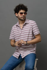 Go Devil Striped Shirt for Men