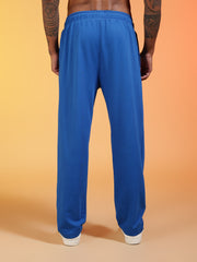Go Devil Men’s Blue Soft Stretchable Casual Graphic Printed Joggers