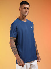 Pack of 2 Go Devil Logo Printed Navy Blue & Dark Green Lightweight Activewear T-Shirt For Men